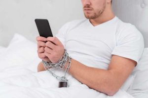 A man is addicted to Pornography Addiction