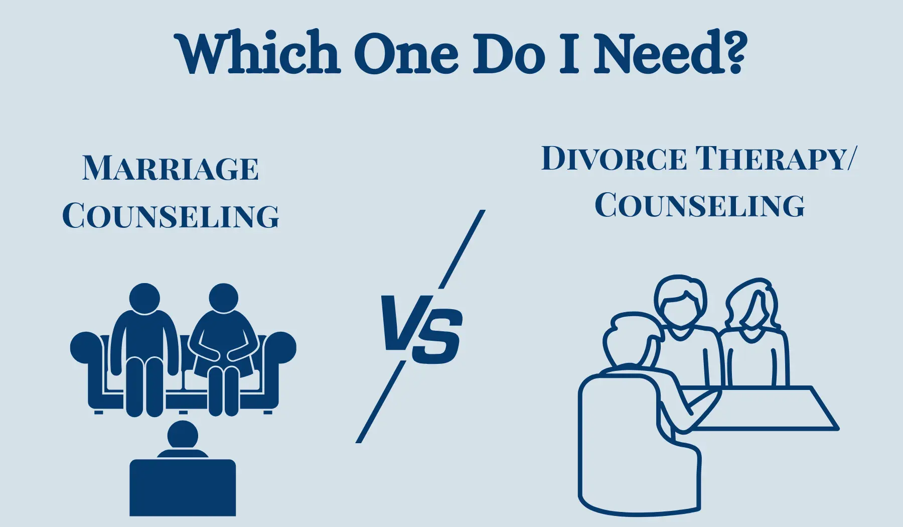 Marriage Counseling Vs. Divorce Recovery Therapy