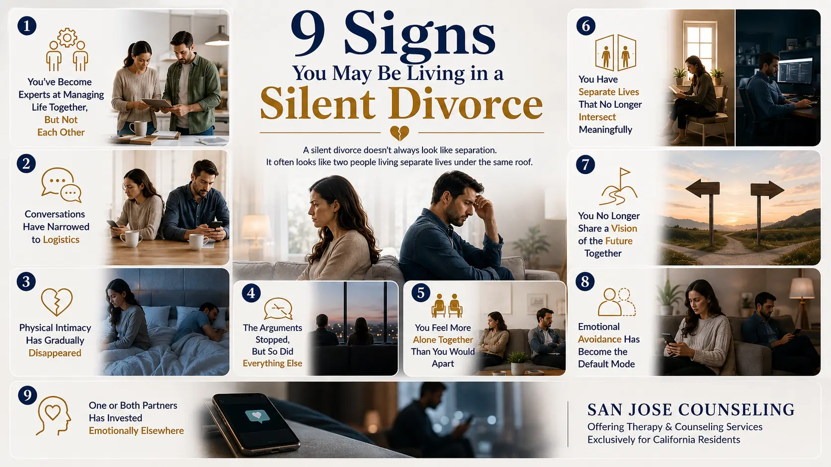 9 Signs You May Be Living in a Silent Divorce