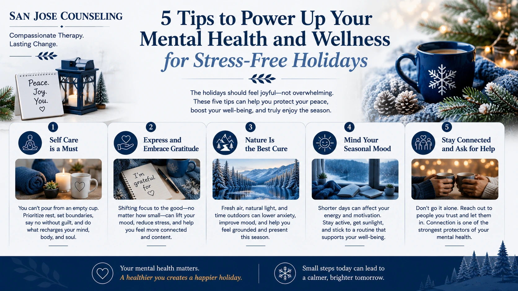 5 Tips to Power Up your mental health and well for stress-free holidays
